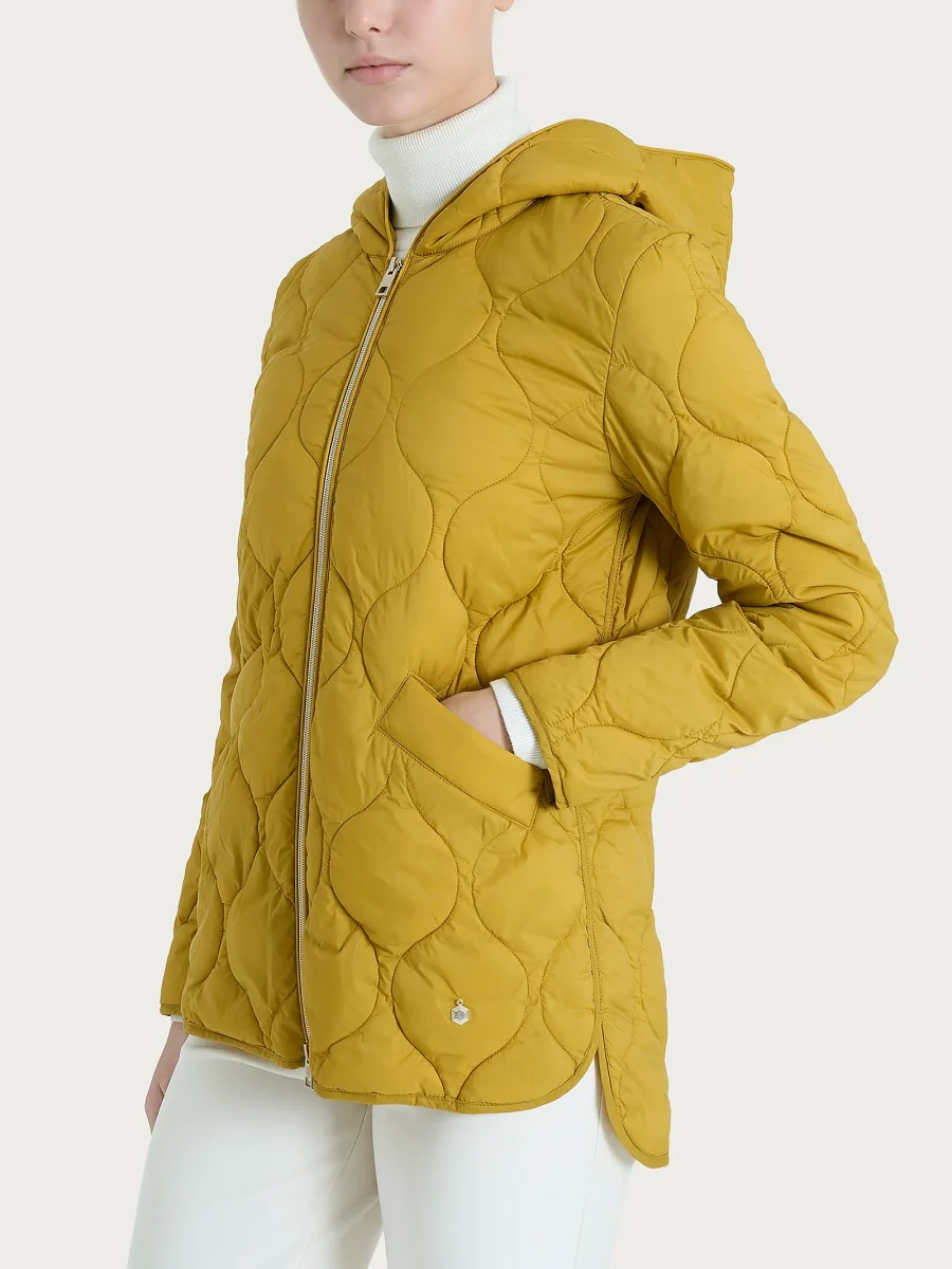 Piumino Onion Quilt con cappuccio - Oil Yellow - immagine 2