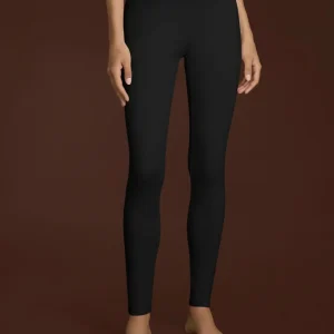 beYOUtiful Homewear – Leggings in maglia denim - Nero